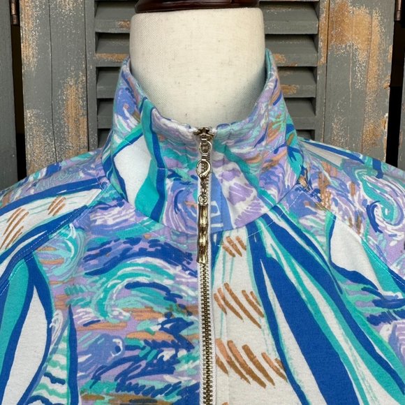 Lilly Pulitzer UPF 50+ Skipper Popover Aboat Time Sz XS - Picture 3 of 16